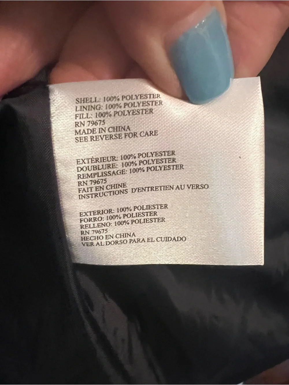 Michael Kors Quilted Navy Puffer Coat with Gold Hardware Plus Size 2X-NWOT